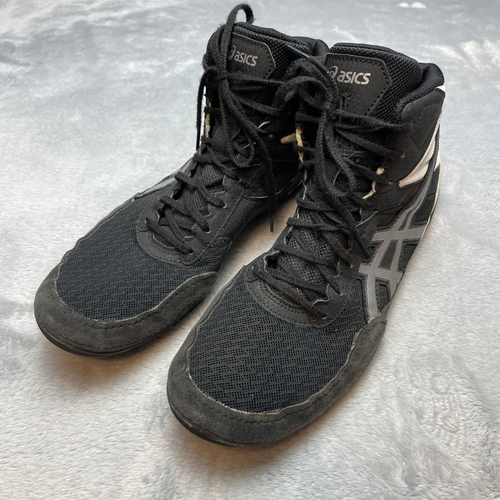 Asics Mens Matflex 6 Wrestling Shoes Size 10.5 Black Athletic Combat Training